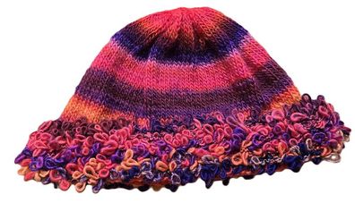 Mädchen-Strick-Beanie, Kopfumfang 42-46cm