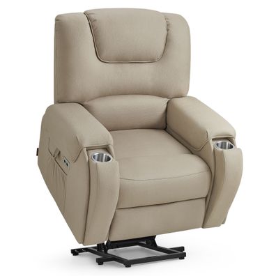 M MCombo Fernsehsessel mit Aufstehhilfe Elektrisch, mit Massage & Heizung, 7252