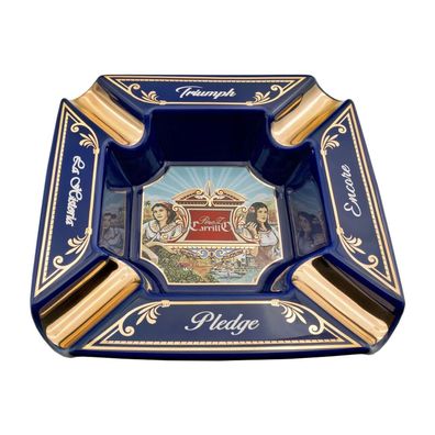 E.P. Carillo Pledge blau, Zigarrenaschenbecher aus Keramik