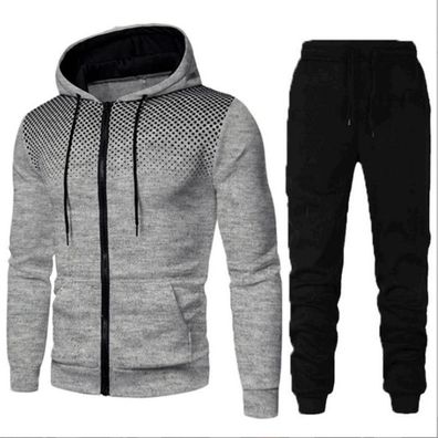 Trainingshose Bottoms Herren Hoodie Jogging Sporthose Trainingsanzug Set 2PS