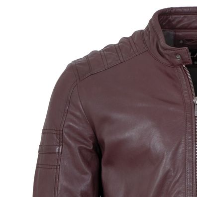 Jilani - Herren Lederjacke Lammnappa ox-red