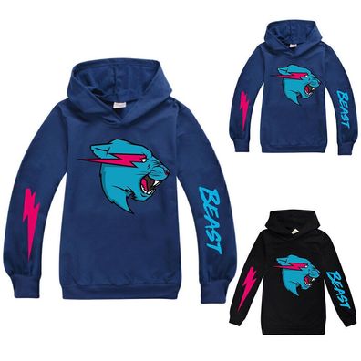 Mr Beast Merch Hoodie Kinder Jungen Madchen Langarm Kapuzenpullover Pullover Tops