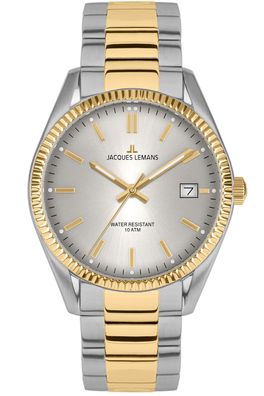 Jacques Lemans Herrenuhr Bicolor/Grau 50-3J