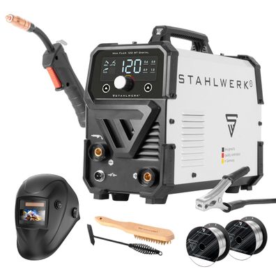 Stahlwerk Schweißgerät FLUX 120 ST Digital Vollausstattung MMA LIFT TIG Funktion