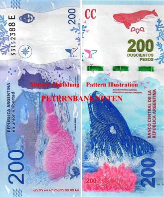 Argentinien / Argentina 200 Pesos 2016 Unc P. 364a 6317#
