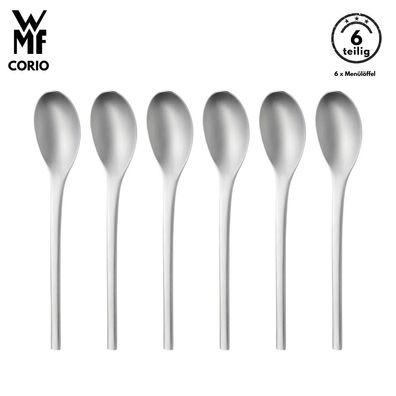 WMF Besteck Löffel set CORIO B-Ware 6-tlg, Cromargan® Tafellöffel, Menülöffel