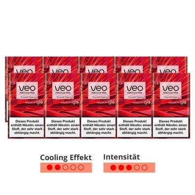 1 Stange veo Scarlet CLICK Sticks für glo - 10x20 Stück ROTE BEEREN