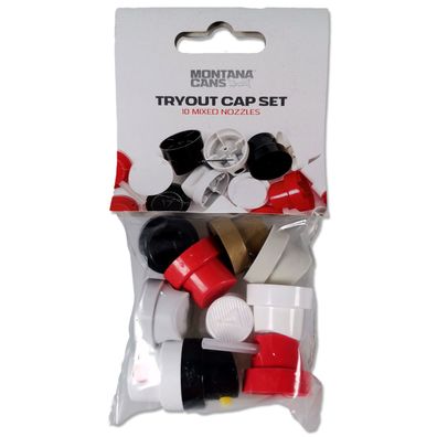 Sprühkopf | Montana Tryout Cap Set | Starterset | Männlich | 10 Stück