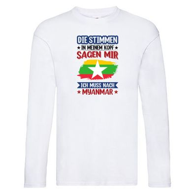 Myanmar | Urlaub | Stimmen in meinem Kopf | Traumland Long Sleeve Weiß