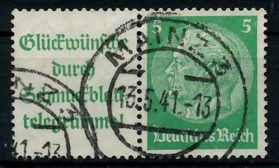 D-REICH Zusammendruck Nr W88.1 gestempelt WAAGR PAAR X7A6916