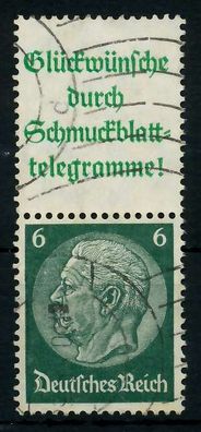 D-REICH Zusammendruck Nr S207.1 gestempelt SENKR PAAR X7A699E