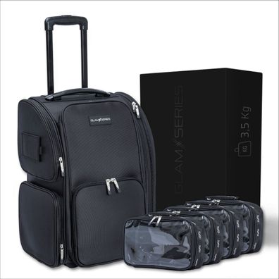 GlamSeries GlamSwitcher Trolley 4x Pouches Make-Up Artist Koffer Organizer Case