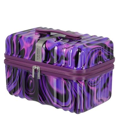 Travelite Lascana Lascana Beautycase 077443, Purple Swirl, Damen