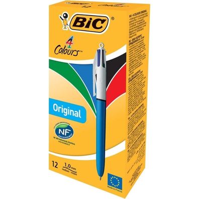 Stift Bic Original Aufladbar 4 Farben 12 Stück
