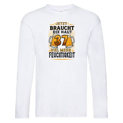 37 braucht die haut mehr Feuchtigkeit | 37. Geburtstag Long Sleeve Weiß