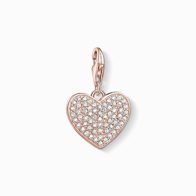 Thomas Sabo - 1569-416-14 - Charm - Damen - 925er Silber rosévergoldet - Herz Pavé