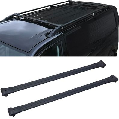 Dachträger Aluminium Schwarz für VW T5 T6 Transporter Multivan Caravelle 03-24