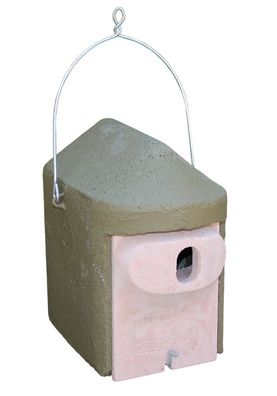 Nisthöhle Typ 2GR oval grün Flugloch 30 x 45 mm Nisthilfe Katzen- Marderschutz