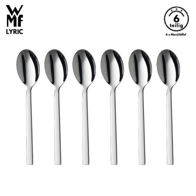 WMF Besteck Löffel set LYRIC B-Ware 6-tlg, Cromargan® Tafellöffel, Menülöffel