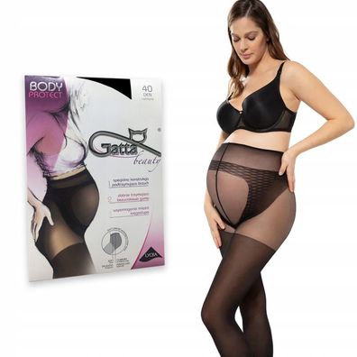 Gatta Umstandsstrumpfhosen Body Protect 40 DEN Schwangerschafts strumpfhose-1 Stück