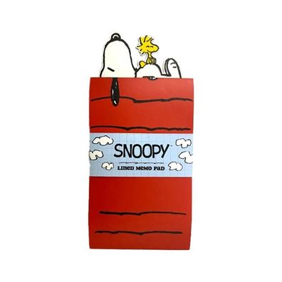 Peanuts Snoopy & Woodstock - Aufklappbarer Notizblock 16x9,5 cm