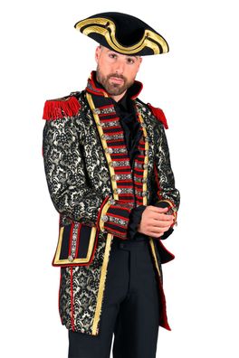 Uniform Jacke Gehrock Richard Karnevalsjacke Herren Karneval Fasching Kostüm