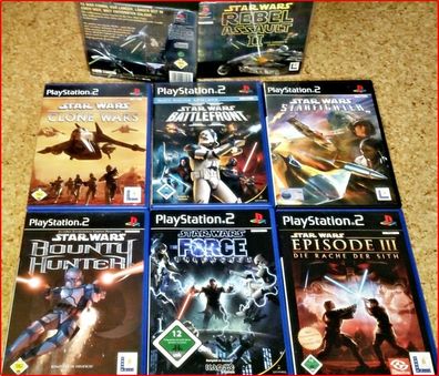 PS2/ PSX/ PS3 STAR WARS: Battlefront, REBEL, Unleashed, CLONE, HUNTER, SITH Wählbar