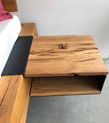 Nachttisch 44x15cm 'Theresa' Wildeiche geölt