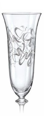 Sektgläser Royal Abstrakt C5646 190 ml 6er Set Kristallglas Bohemia Crystalex