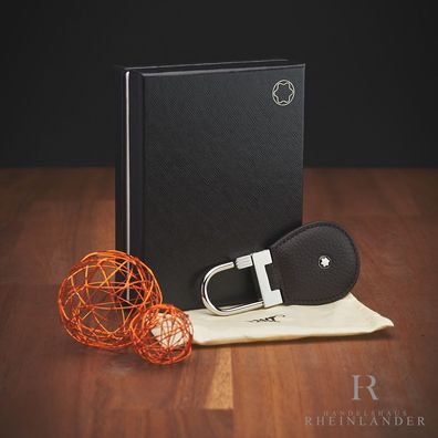 Montblanc Meisterstück Soft Grain Key Fob Drop Brown Schlüsselanhänger ID 114476