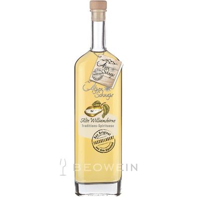 Alpenschnaps Alte Williamsbirne Fassgelagert 0,5 l