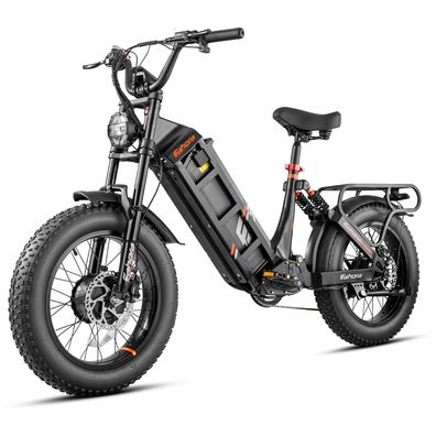 Ultra Long Battery Life Electric Mountain Bike 2000W Dual Drive System 52V 60AH