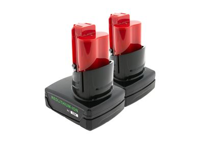 2er-Set PATONA Akku Milwaukee M12 RedLithium 12V 6.0Ah