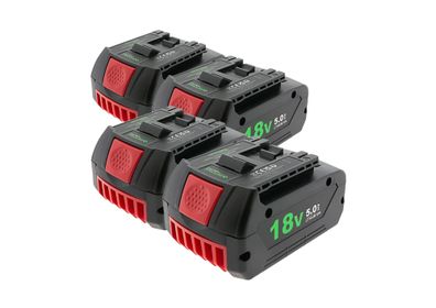 4er-Set PATONA Akku Bosch GBA180LED 18V 5.0Ah