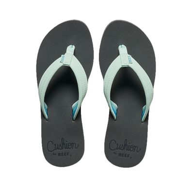 REEF Women Flip Flop Cushion Breeze grey/mint - Größe: 10 (41)
