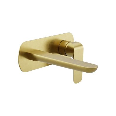 ECOLAM Waschtischarmatur Unterputz Armatur Badarmatur Clever gold Messing Griff
