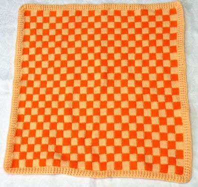 Baby-/ Kinderwagendecke - orange/pfirsich