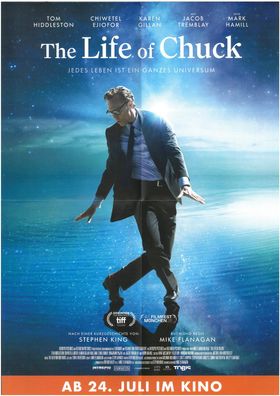 The Life of Chuck - Original Kinoflyer A3 - Tom Hiddleston, Mark Hamil - Filmposter*