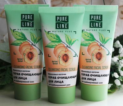 3x50ml Gesichtspeeling Aprikosenstein Peeling Scrub Reinigung