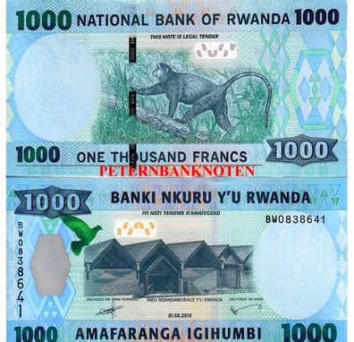 RUANDA / RWANDA 1000 Francs 2015 UNC P 39 6254#