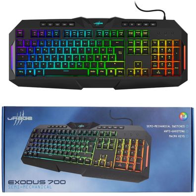 Gaming-Keyboard Exodus 700 Semi-Mechanical DE-Layout