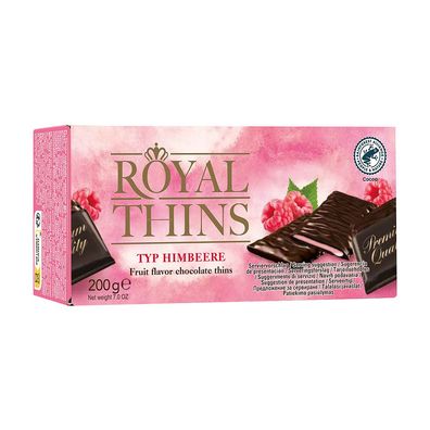 Royal Thins Himbeercreme-Schokotäfelchen