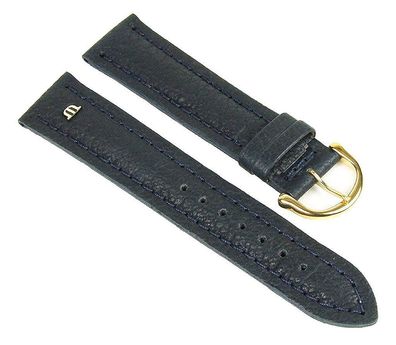 Maurice Lacroix Ersatzband Uhrarmband Leder Tiago dunkelblau 21723G