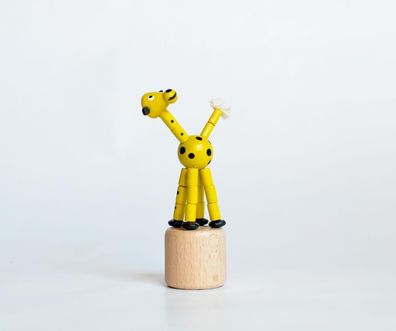 Holzspielzeug Wackelfigur Giraffe Höhe=10cm NEU Spielzeug Wackeln Wackeltier