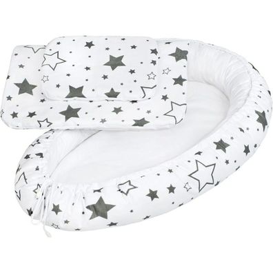 Luxuriöser Nistkasten mit Federbett für Baby New Baby Stars sitzend