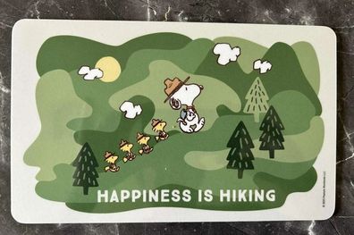 Frühstücksbrettchen Peanuts Snoopy Woodstock - Happiness is hiking