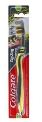 Colgate ZigZag Charcoal Mittel Zahnbuerste - 1 Stueck