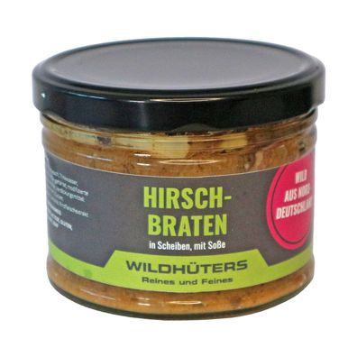 Wildhüters Hirschbraten in Scheiben mit Sauce