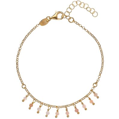 Alisia Schmuck Damenarmband Pietra Silber Vergoldet mit Rosa Opalen AL0906.01.046