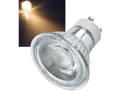 LED Strahler GU10 "H35 COB"3000k, 265lm, 230V/3W, warmweiß